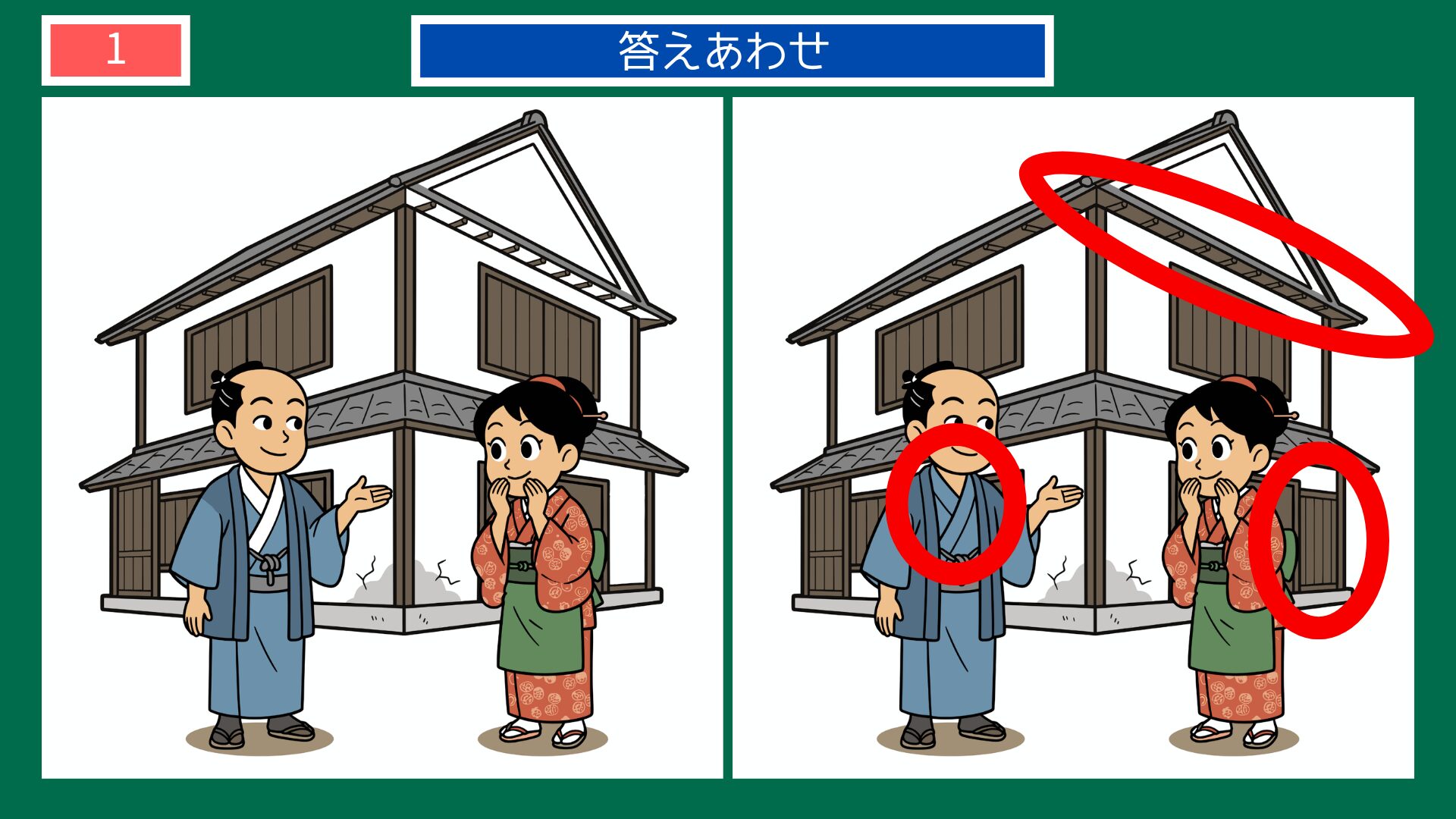 縁は異なもの味なものの間違い探し答え