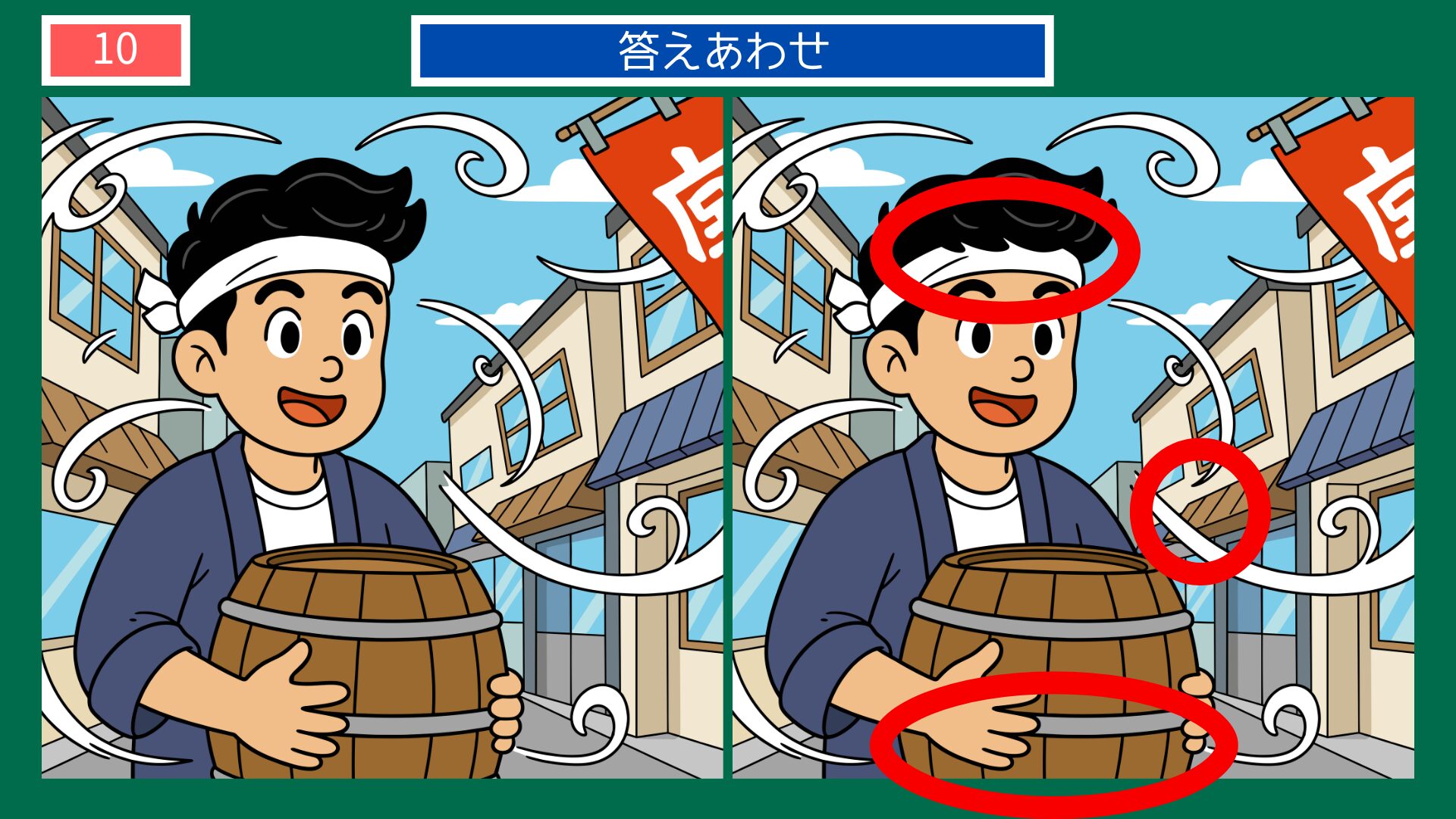 稼ぐに追いつく貧乏なしの間違い探し答え