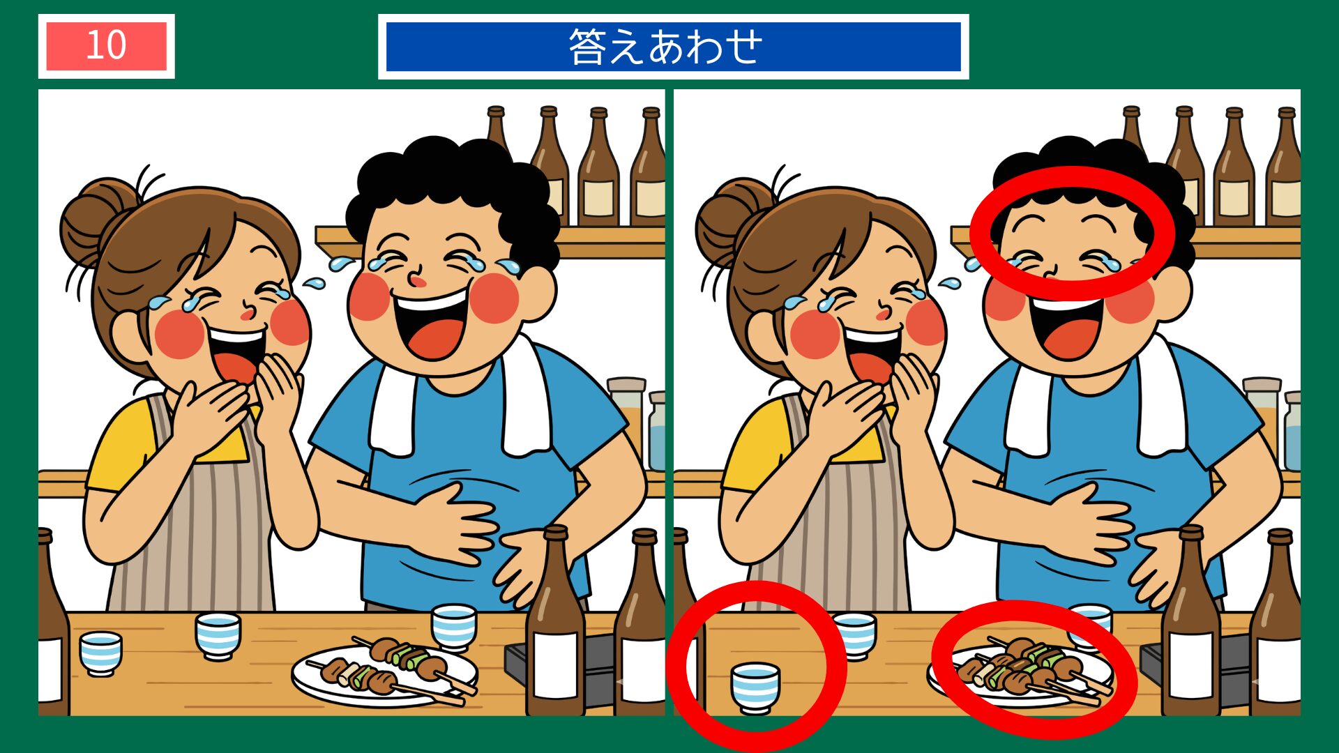 気心が知れるの間違い探し答え