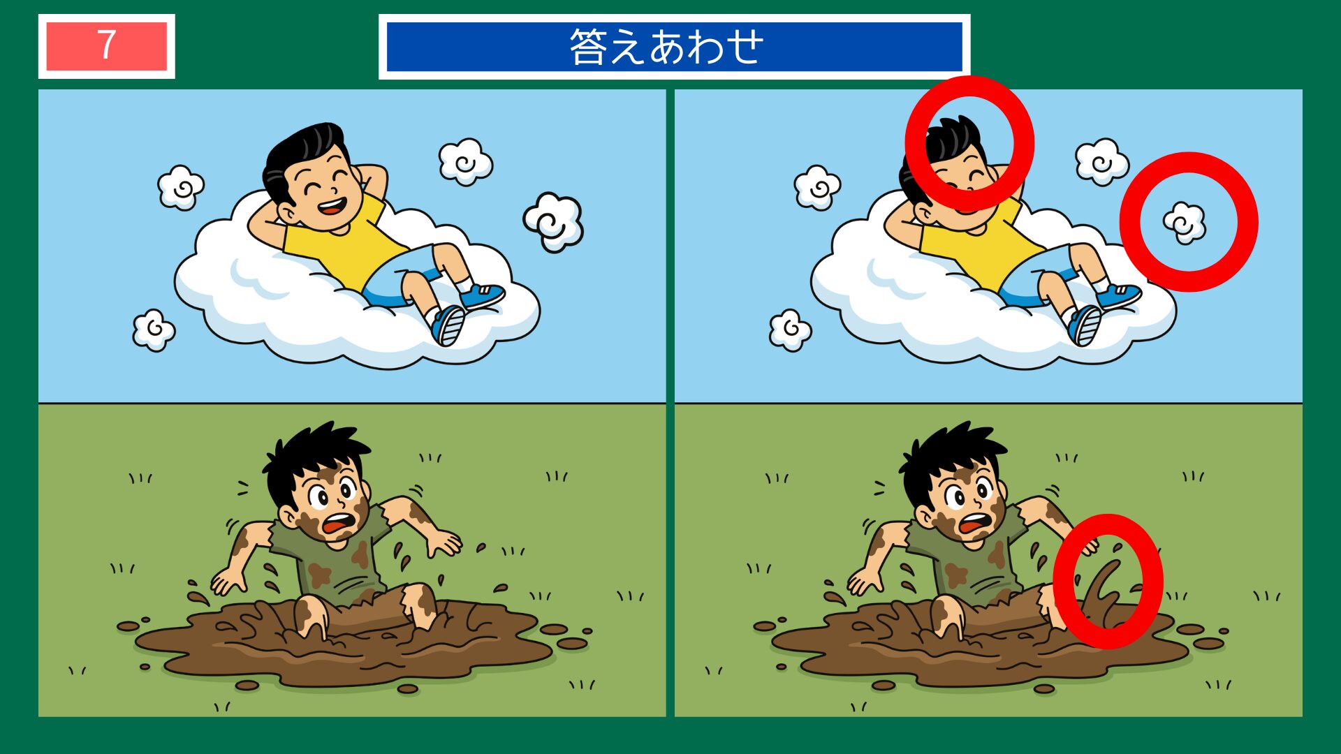 雲泥の差の間違い探し答え