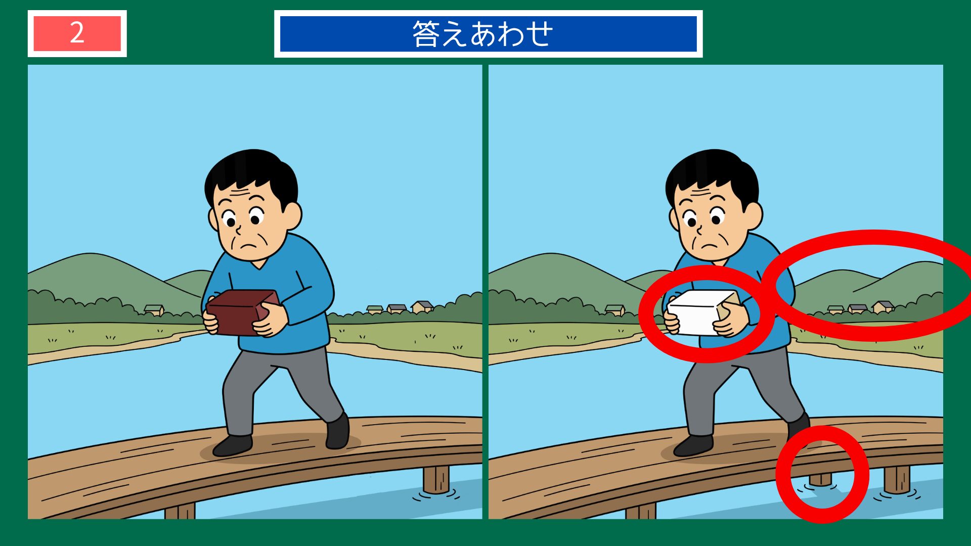 嘘から出たまことの間違い探し答え