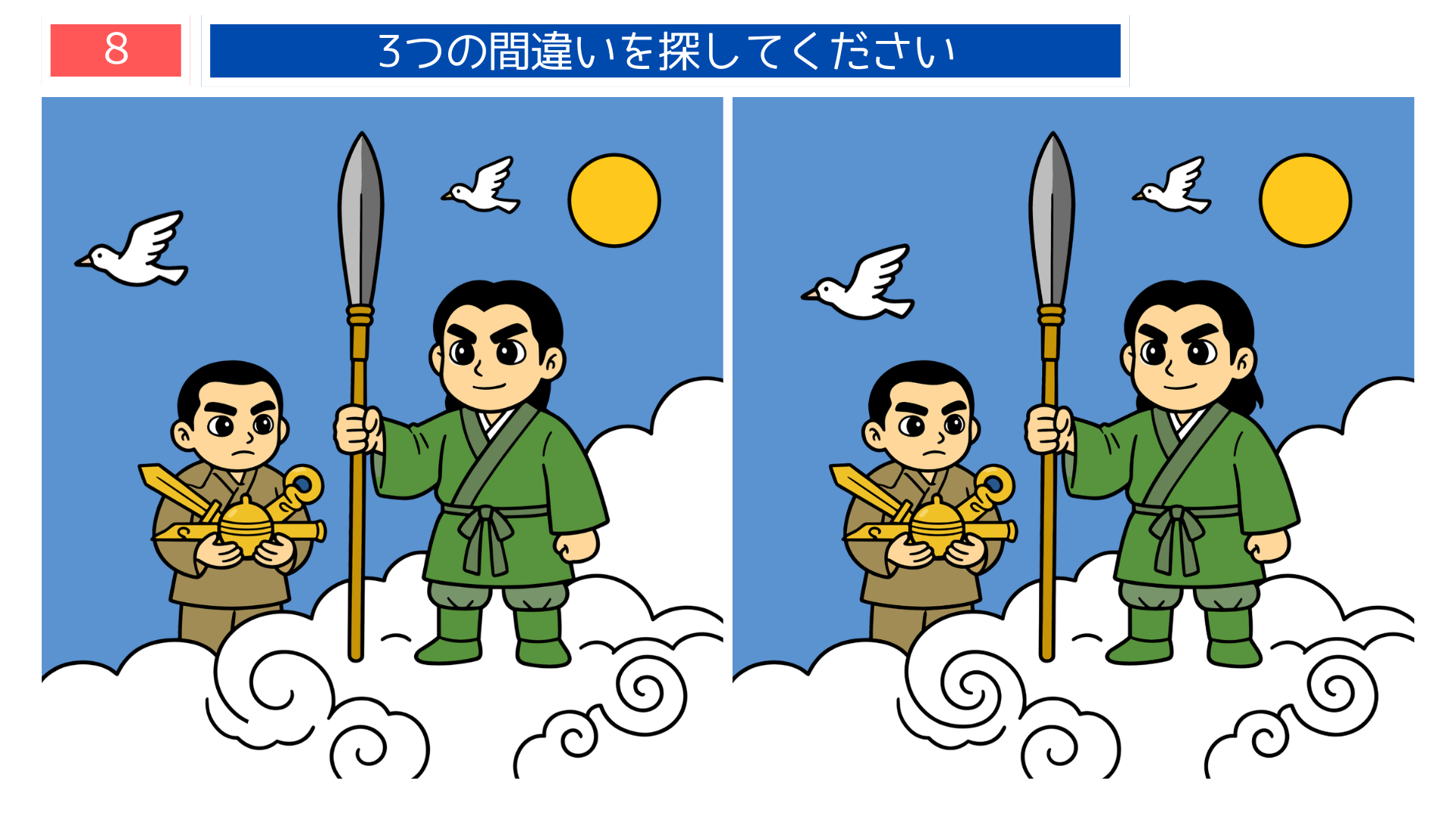 雲の上の英雄テーマの間違い探し第8問