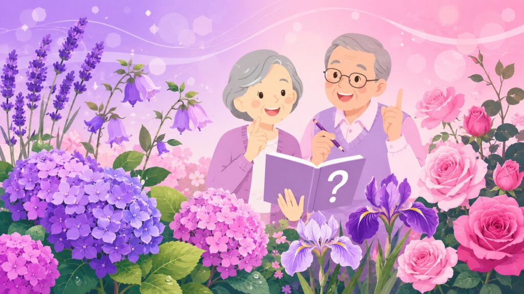6月の花クイズ 高齢者向け無料プリント｜デイサービスのレクに