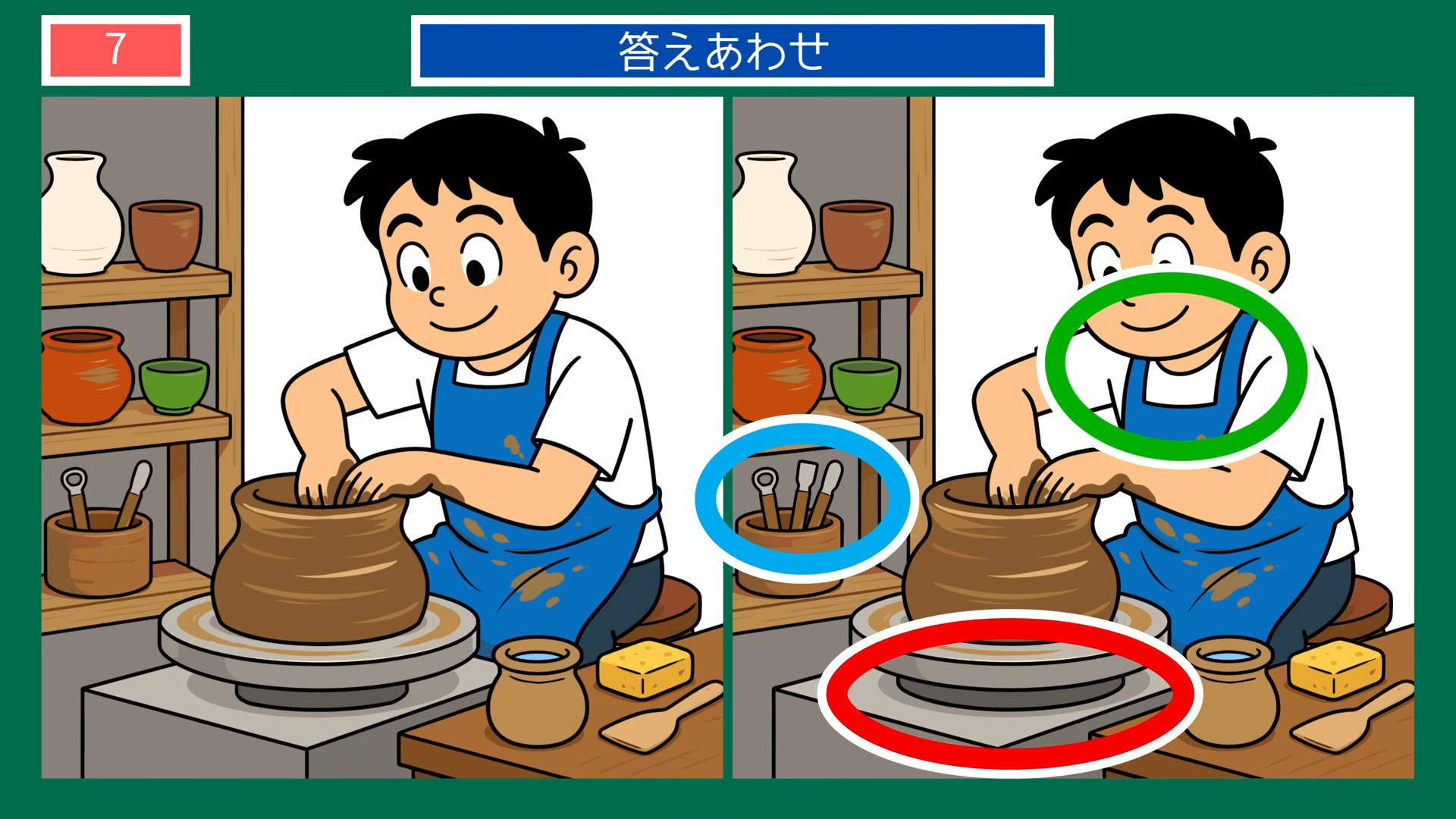 茨城県の間違い探し 第7問 笠間焼の答え