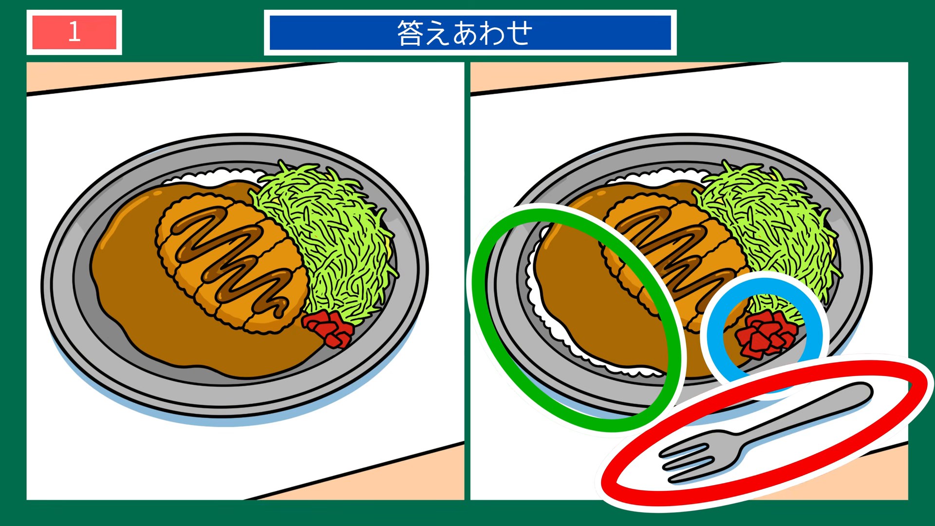 石川県の間違い探し 第1問 金沢のカレーの答え