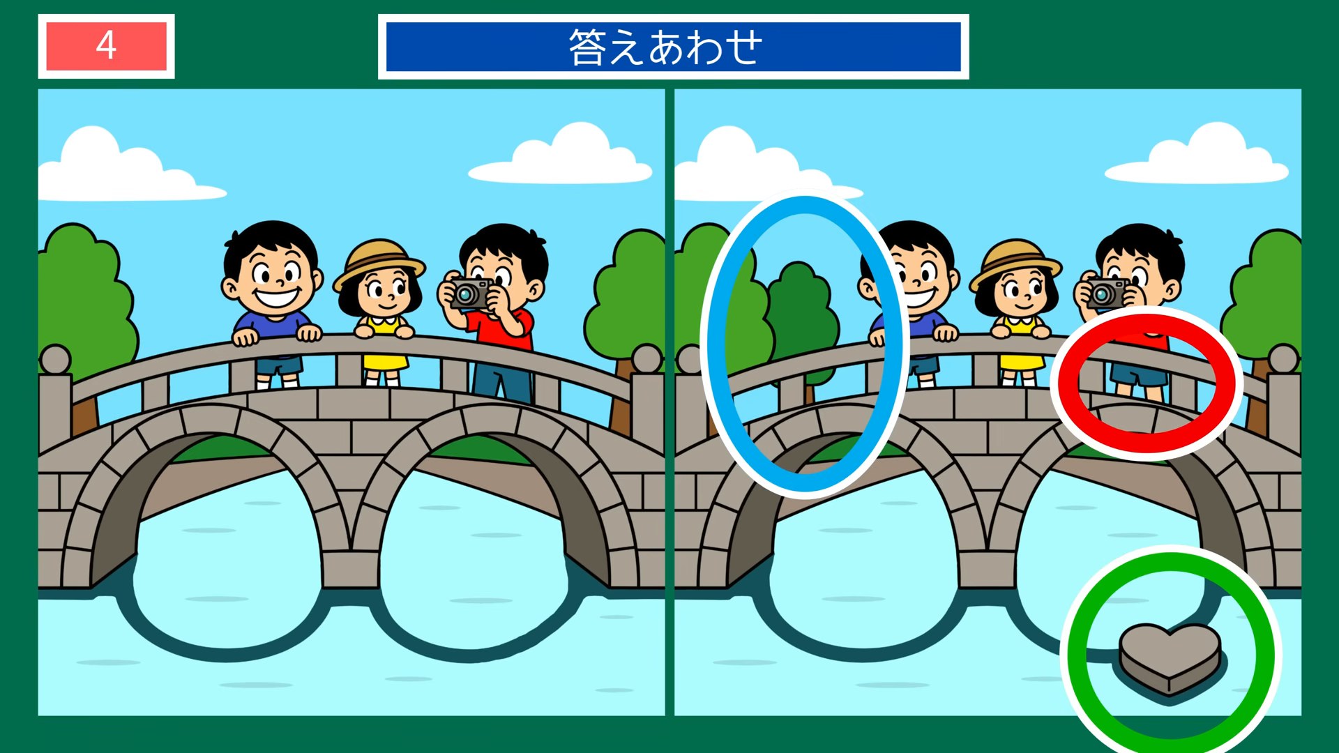 長崎の味と名所の間違い探し 第4問 眼鏡橋の答え