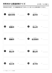 都道府県クイズ